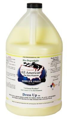 All American Car Care Products Tire Dress Up - High Gloss Shine Tire Dressing (1 Gallon) (634041382773)