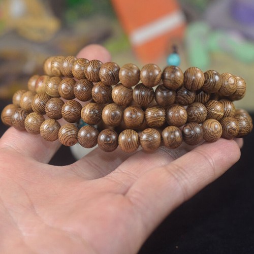 Unisex Sandalwood Buddhist Buddha Meditation Prayer Bead Mala Bracelet Necklace - Picture 7 of 9