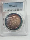 2015 MS67 Super Toned ASE American Silver Eagle PCGS Graded MS67