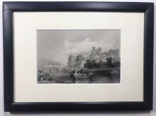 Antique Engraving France AVIGNON RHONE PALACE OF POPES Palais des Papes T Allom