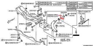 Subaru Genuine OEM BUSH ASSY(T/V L)RRH S11 (LHD)FORESTER 20201-AC120 - Picture 5 of 5