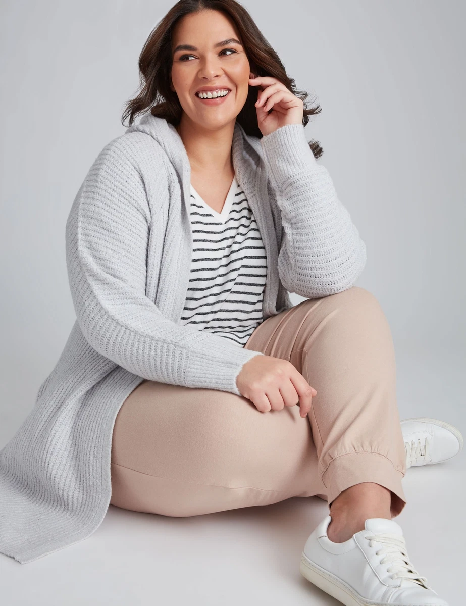 AUTOGRAPH Plus Size Womens Jumper Knitwear Long Sleeve Hooded Cardigan