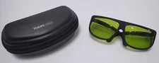 THORLABS LG1 LASER SAFETY GLASSES 59% VISIBLE LIGHT TRANSMISSION W/ SHELL CASE