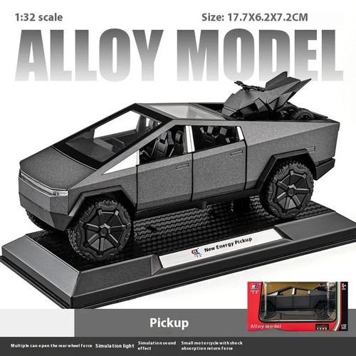 Diecast Metal Truck Model Toy Pull Back Off Road Sound Light Alloy Car Gift 1:32 - Picture 10 of 13