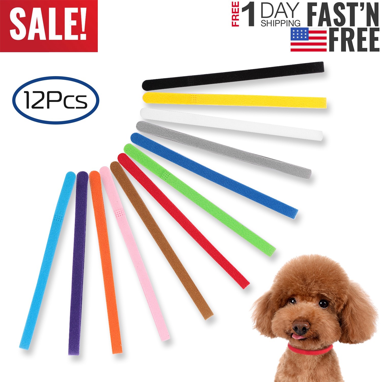 collars for litter of puppies