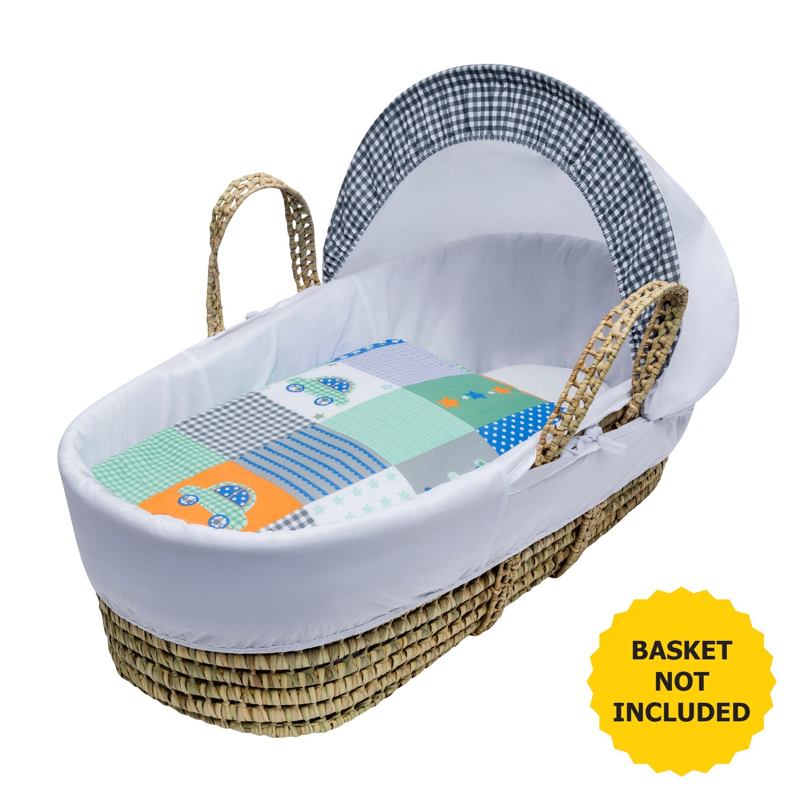 Premium Moses Basket Bedding Set:Cozy & Stylish Dressings with Padded Liner hood | eBay