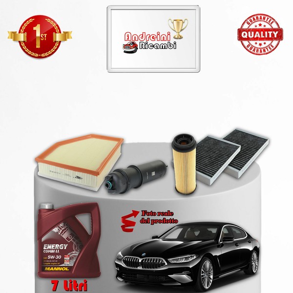 Set Service 4 Filter Und ÖL X BMW Serie 8 G16 840 D 250KW 340CV 2020->-image