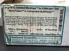 National Scientific Strips 12 Attached MicroCaps For 0.65ml & 1.1ml TN3346-12C