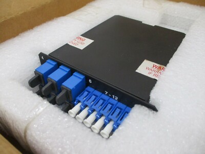 NEW Panduit FC9-12-3S-10S Fiber Optic Cassette 6-SC 6-LC Simplex Adapters