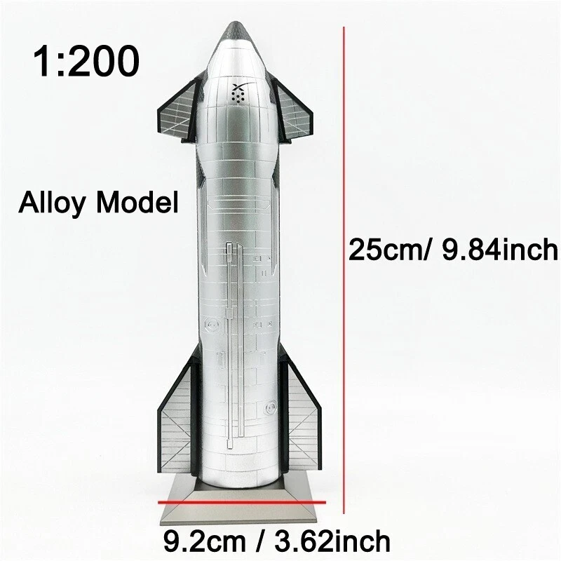 1:200 Diecast SpaceX Starship Rocket Launch Vehicle Model Spacecraft Collection - Image 2 of 4