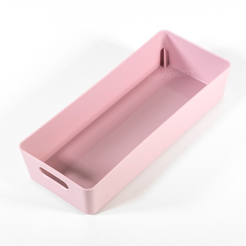 Pink Pantry Organiser Storage Tray 30cm Basket Box Desk Drawer Kitchen Cupboard - Picture 5 of 7