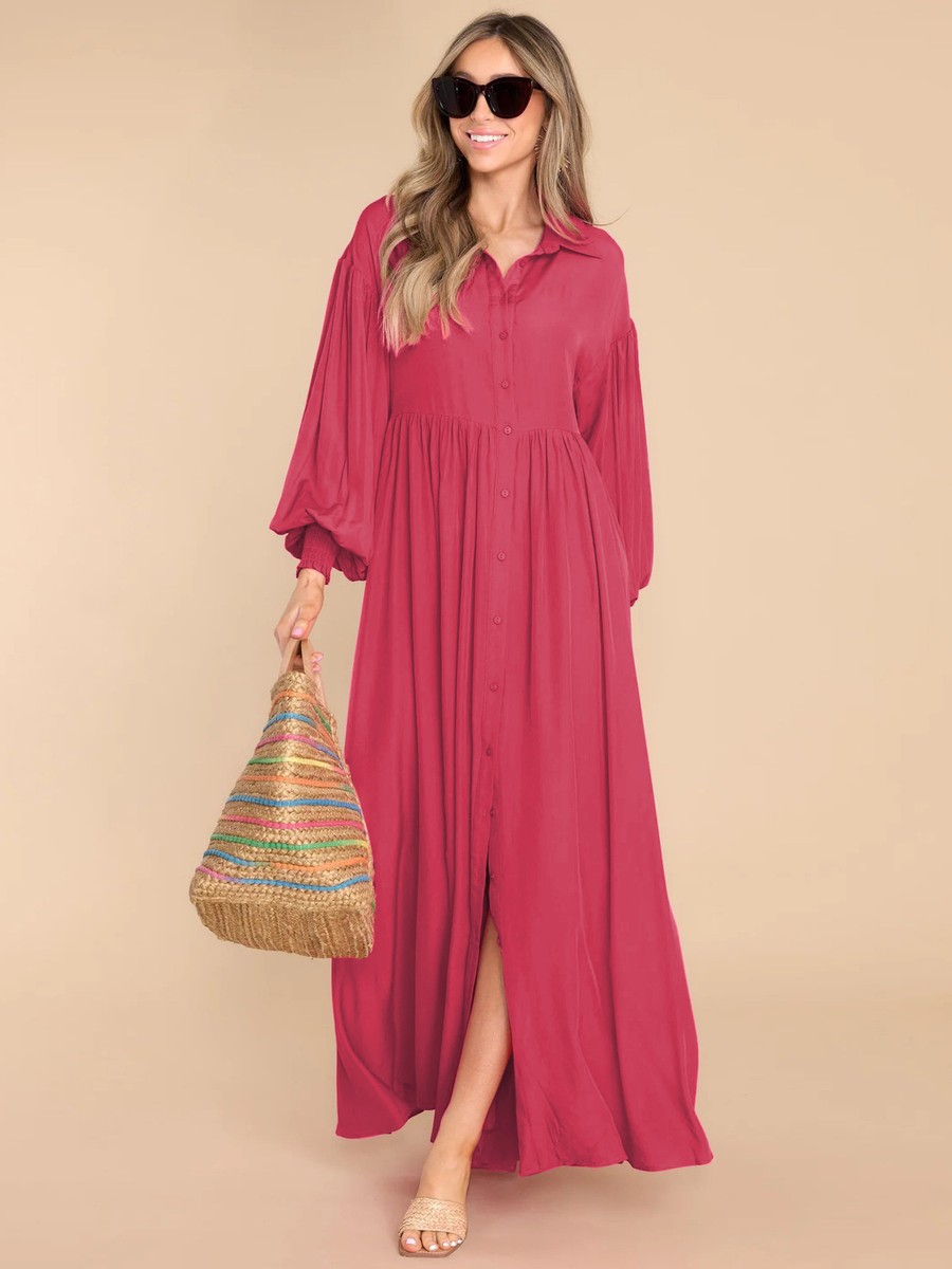 chinese dress ladies Womens Casual Sleeveless Plus Size Loose Plain Long Maxi Dress with Po main image 0