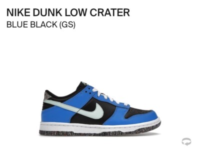 Nike Dunk Low SE Crater Blue Black (GS) 6.5Y / WMNS Size 8 [DR0165-001]