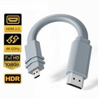 Ultra Short Micro HDMI to HDMI 2.0 Cable 15cm 4K 60Hz HDR CEC for GoPro Hero 7/6