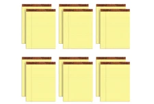 TOPS 8.5 x 11 Legal Pads 12 Pack The Legal Pad Brand Wide Ruled Yellow Paper ...