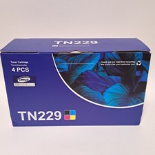 4 Pack of Toner Cartridges TN229 Brother Compatible Black Cyan Yellow Magenta