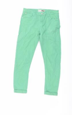 Topshop Damen Jegging Jeans grün Baumwollmischung Größe W26 L24