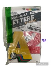 Jumbo 4" Sticky Primary Color Poster Letters and Numbers, 190 Pieces