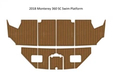 2018 Monterey 360 SC Swim Platfrom Step Pad Boat EVA Foam Faux Teak Deck Floor