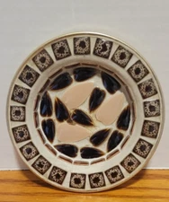MCM Mosaic Tile Art Trinket Dish Brown Tan & Beige 4" Diameter