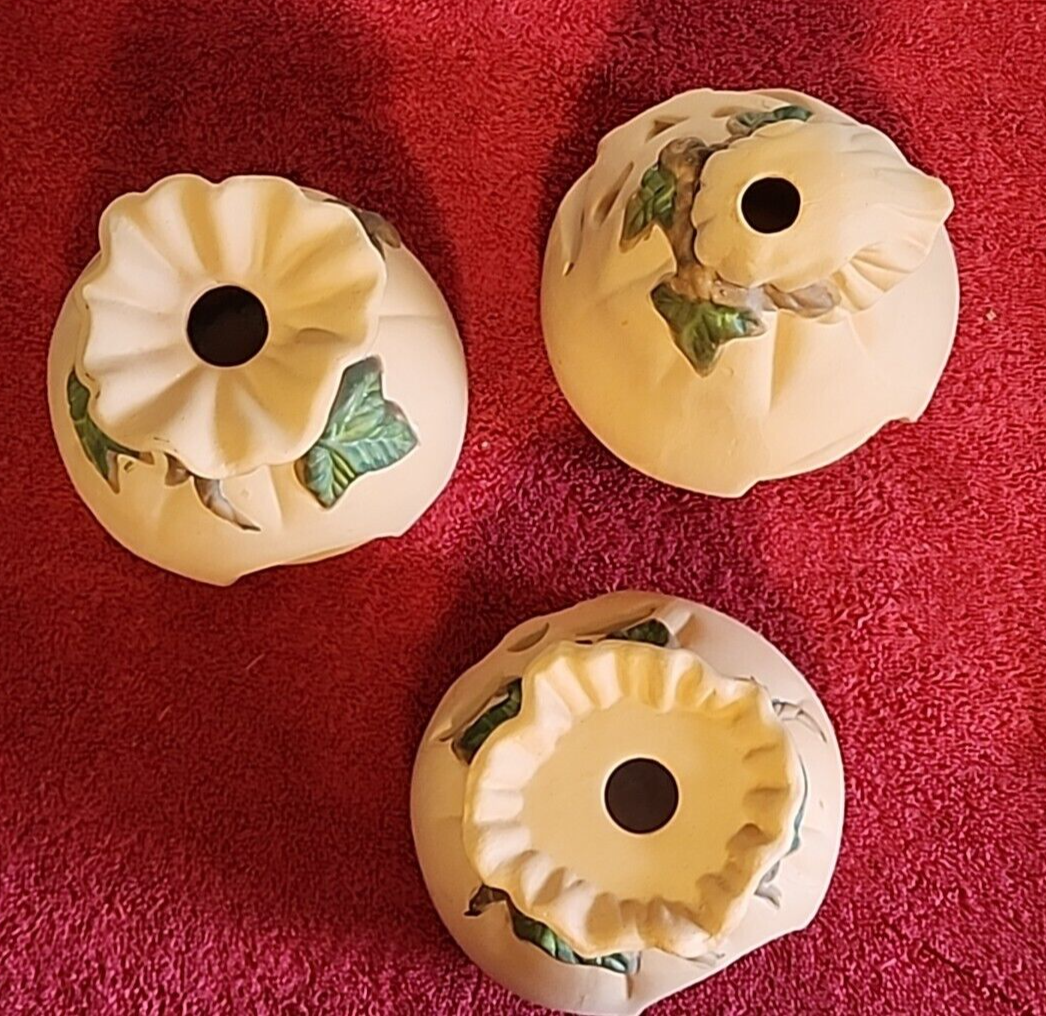 小物 VINTAGEWORKS Set of 3 Jack-O-Lanterns Vintage Terracotta Halloween Pumpkin
