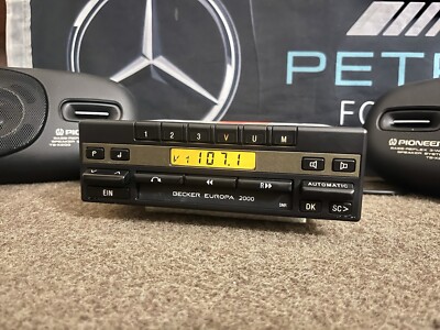 Mercedes Becker Europa 2000 BE1100 Car Radio Cassette Player W201