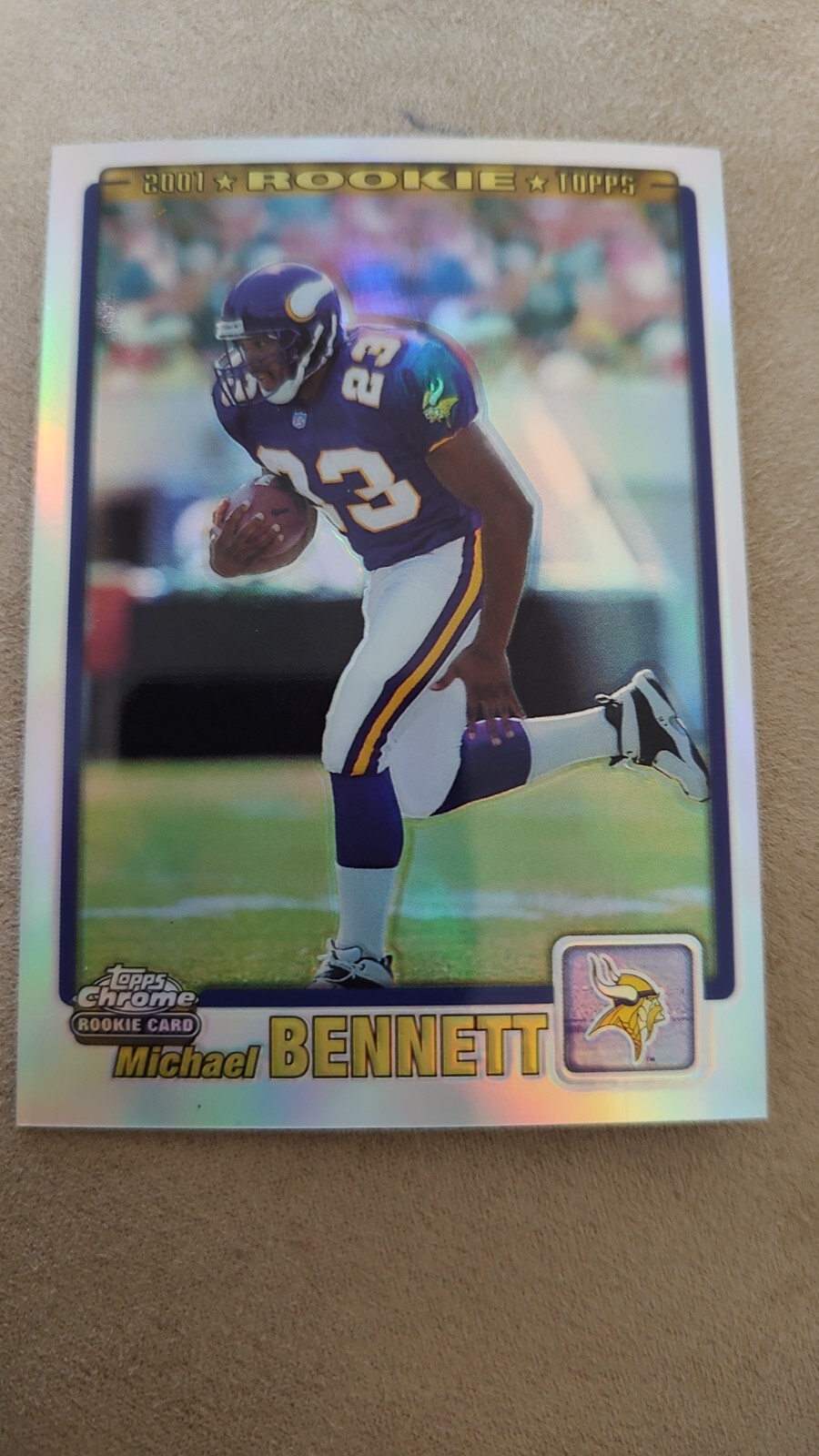 Michael Bennett 2001 Topps Chrome Refractors #269 #/999 - Minnesota Vikings