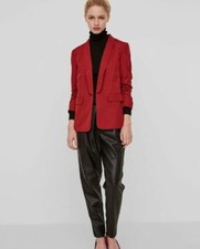 Vero Moda -  Vmarden 7/8 Blazer Sun Dried Tomato Red Jacket Uk 8 Brand New