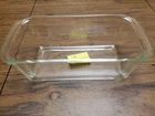 Vintage PYREX CLEAR Glass Loaf Pan #215 A-11 Kitchen Bakeware Ovenware 1.5QT