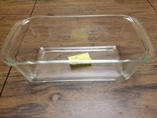 Vintage PYREX CLEAR Glass Loaf Pan #215 A-11 Kitchen Bakeware Ovenware 1.5QT