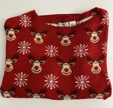 Rudolph The Reindeer Sweater, Women  s Large, Christmas Holidays Ugly