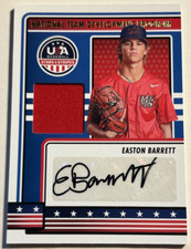 2023 Panini Stars & Stripes EASTON BARRETT Arizona State Prospect Jersey Auto