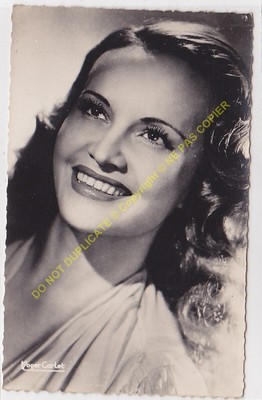 RPPC STAR Ginette Leclerc Photo Roger Carlet Edit Globe