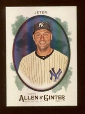 2017 Topps Allen & Ginter Hot Box Foil #7 Derek Jeter ⚾ HOF