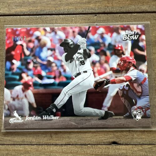 Jordan Walker 2023 Topps Black and White Background Color /49 Rookie RC Cardinal - Picture 1 of 2