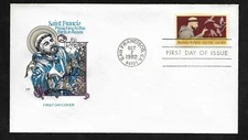 #2023 20c Francis of Assisi - House of Farnam FDC