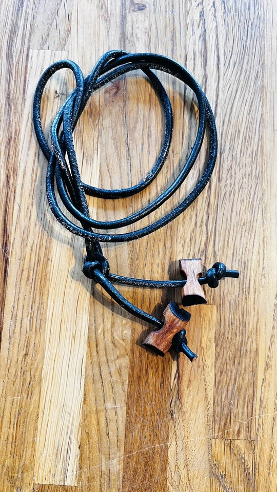 vintage Gilwell Scout Leader woodbadge 2 beads on a leather thong & Certificate - Image 2 of 4