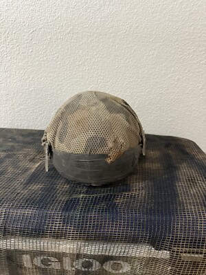 IDF ORLITE OR-201 Helmet First Intifada Relic - Mesh Cover, Cut Visor, Riot