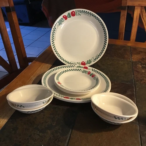 Corelle Farm Fresh Dinner Plates & Bread/Dessert Plates & Fruit Bowls 12 PC SET