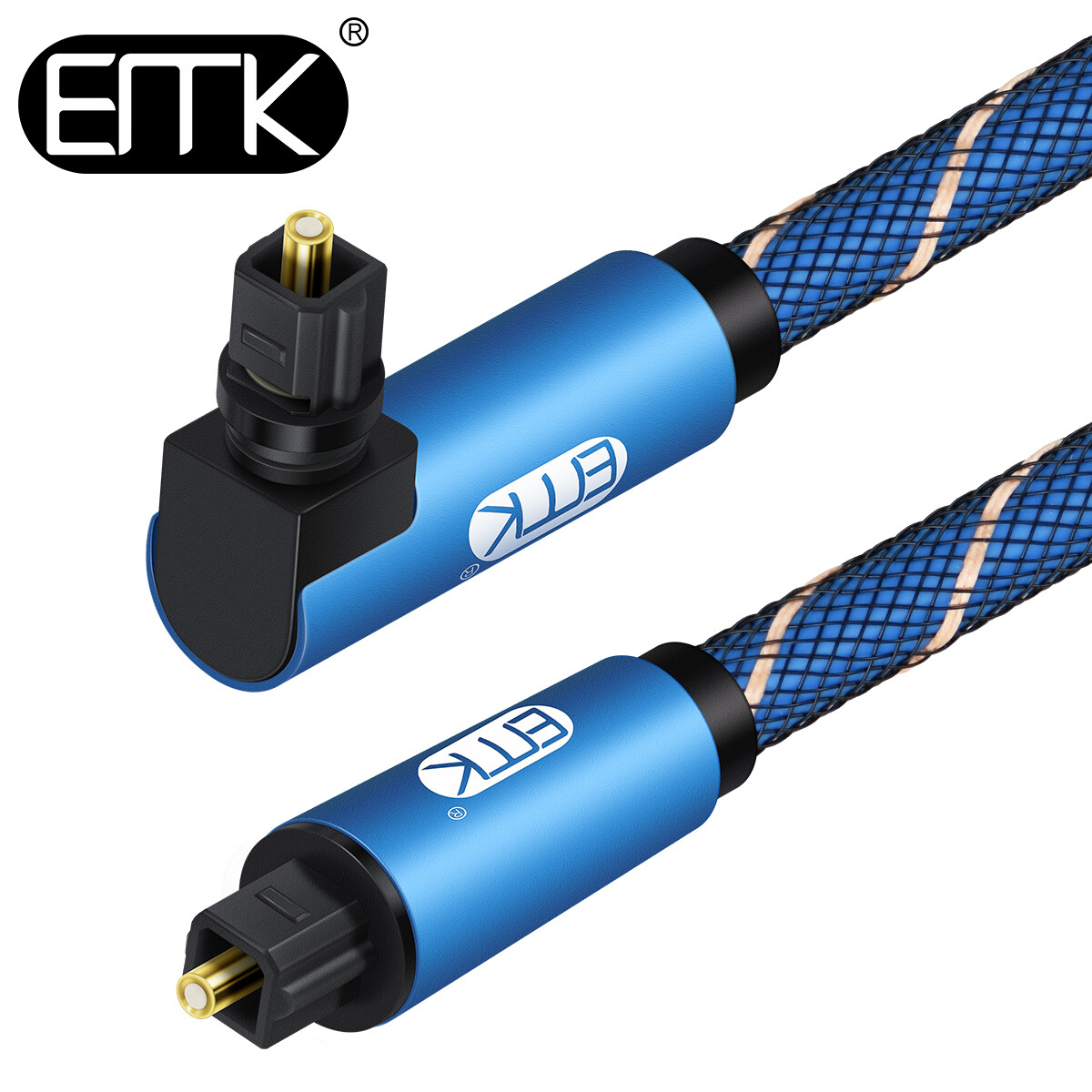 EMK Optical Cable 90 degree Right Angle Digital Optical Toslink SPDIF Cable  5m | eBay