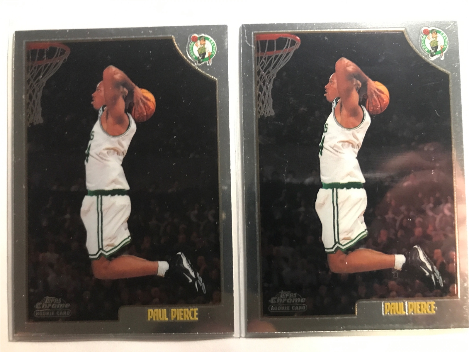 Paul Pierce (2) 1998-99 Topps Chrome #135 ROOKIE RC SP BOTH MT CELTICS HOF