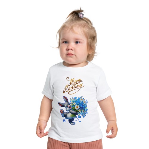 Happy Birthday Toddler Infant T-Shirt Boy, Girl, Vintage, size 3-24M - Picture 6 of 21