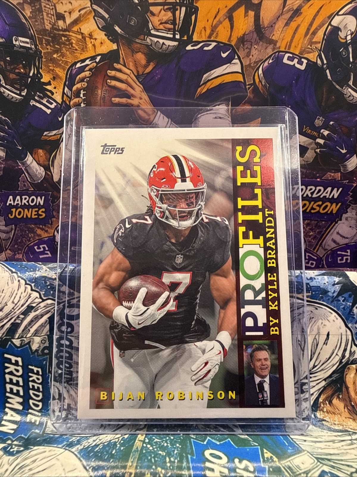 2023 Topps Composite Football Bijan Robinson Profiles by Kyle Brandt TP-11