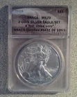 2019 BU 1 oz. .999 American Eagle ANACS MS70 (054)