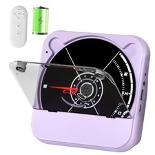 Portable CD Player Bluetooth Rechargeable, Wireless Mini Desktop for Home
