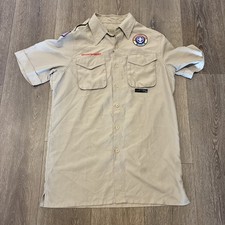 Boy Scouts Of America BSA Uniform Shirt Adult Mens Small Vented Back Excellent
