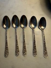 5 Kirk Stieff Rose Sterling Silver Teaspoons 110 Grams No Mono 1920’s