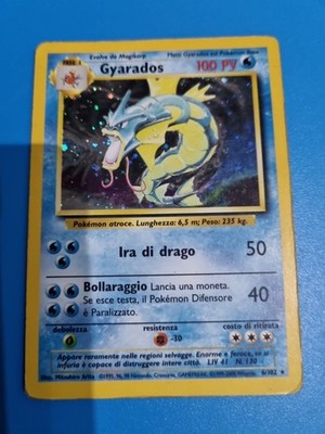 Pokemon Karte Gyarados 6/102 Base Set Holo RAR