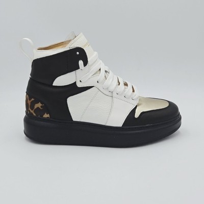 Damen Schuhe Russell&Bromley 40 Sneakers Weiß Mehrfarbig Leder 182DA-40