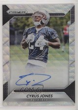 2016 Panini Prizm Rookie Blue Wave 147/149 Cyrus Jones #RA-CJN Auto 1o3